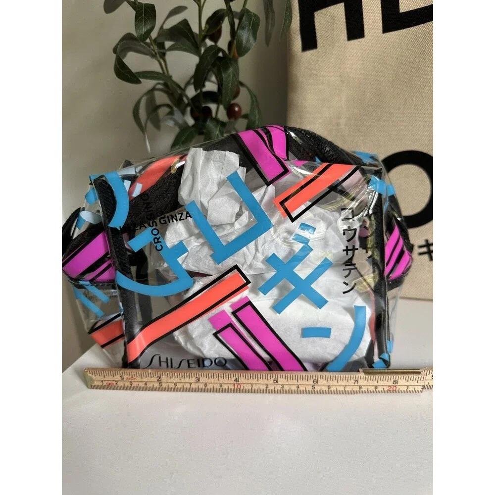 Rare Shiseido Hello From Tokyo Canvas Tote Bag + Travel Skincare Bundle Set Kit